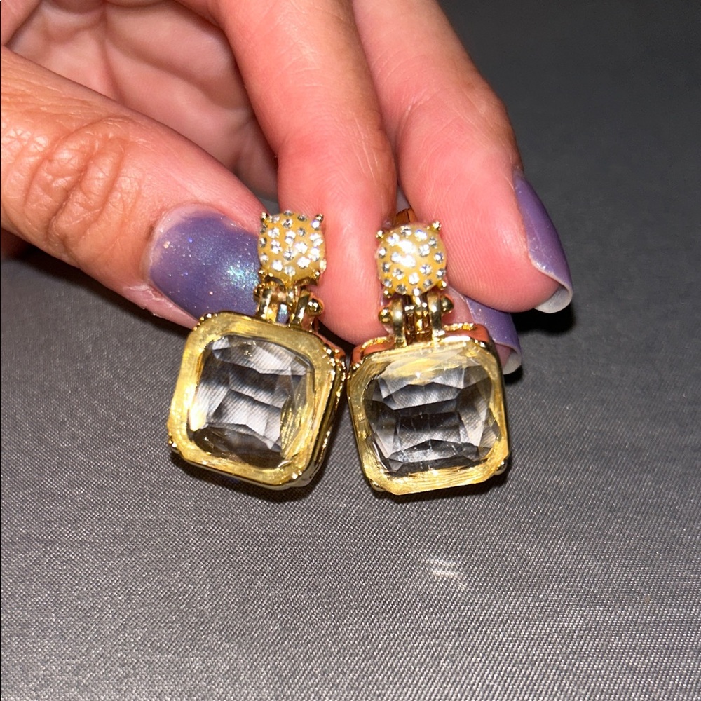Elegant Gold and Silver Earrings